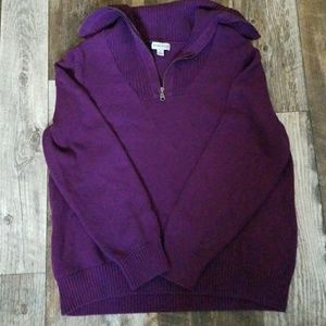 Spring Purple Sweater 2x Studio Works Turtle Neck